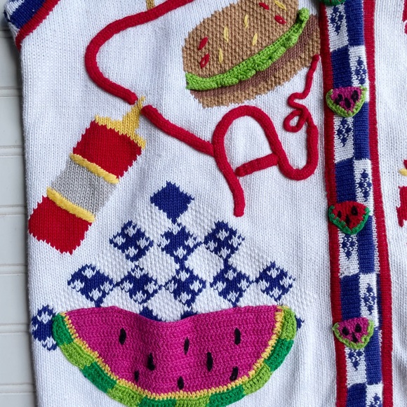Vintage Berek 2 Picnic Cardigan - Picture 11 of 13